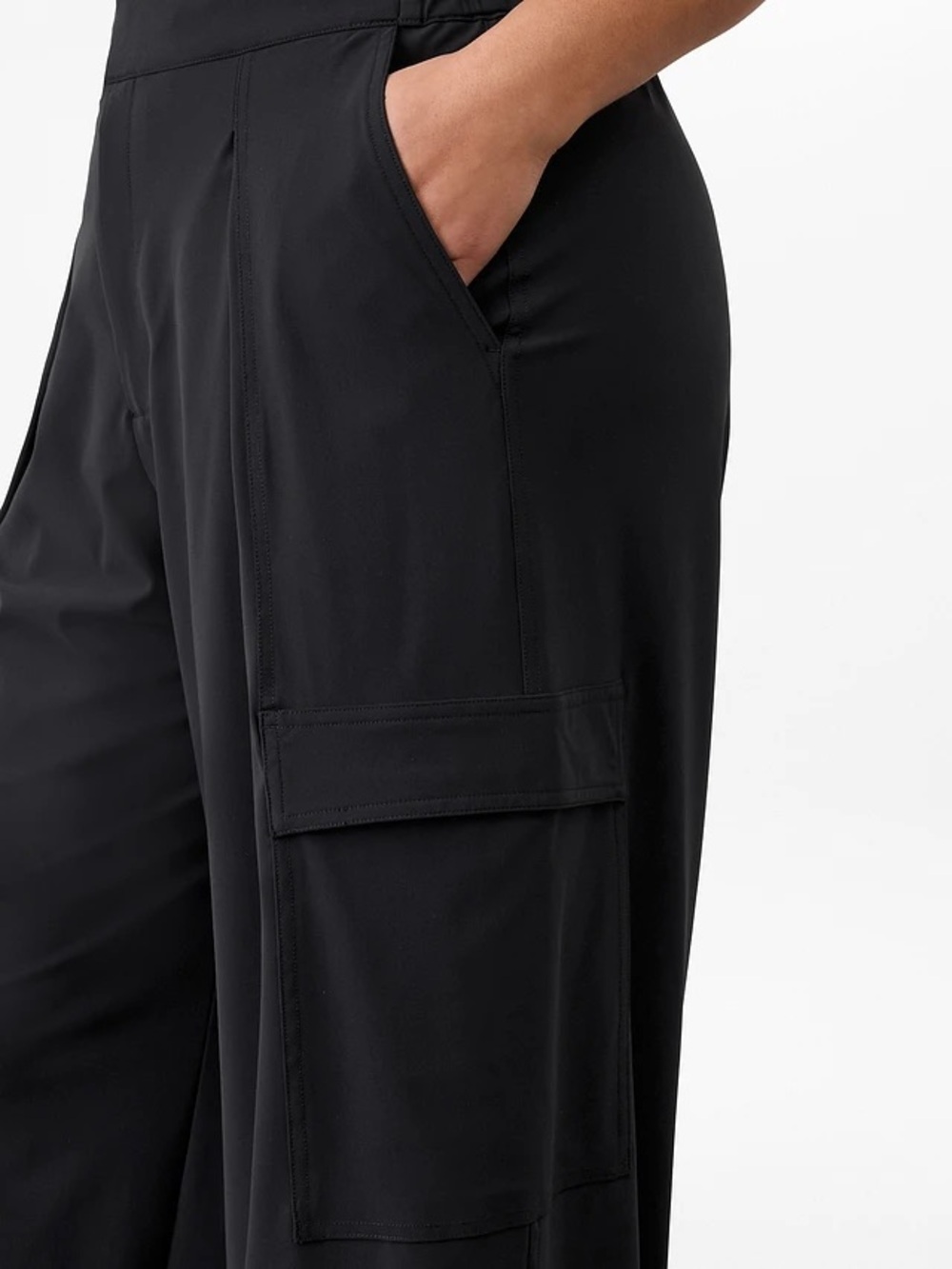 Athleta Pinnacle Cargo Trouser Pants Black Size 10
